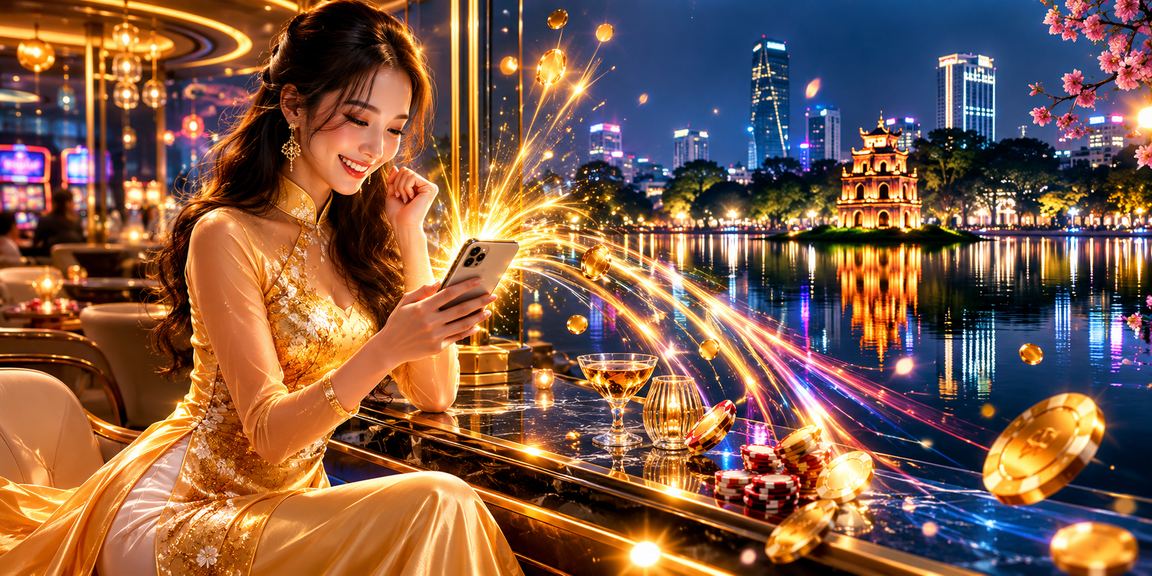Người dùng Hà Nội trải nghiệm casino trực tuyến trên điện thoại di động với giao diện tiếng Việt